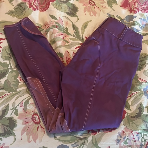 THE TAILORED SPORTMAN English Riding Pant Size 24 Equestrian Flat Front Leather - Picture 15 of 16